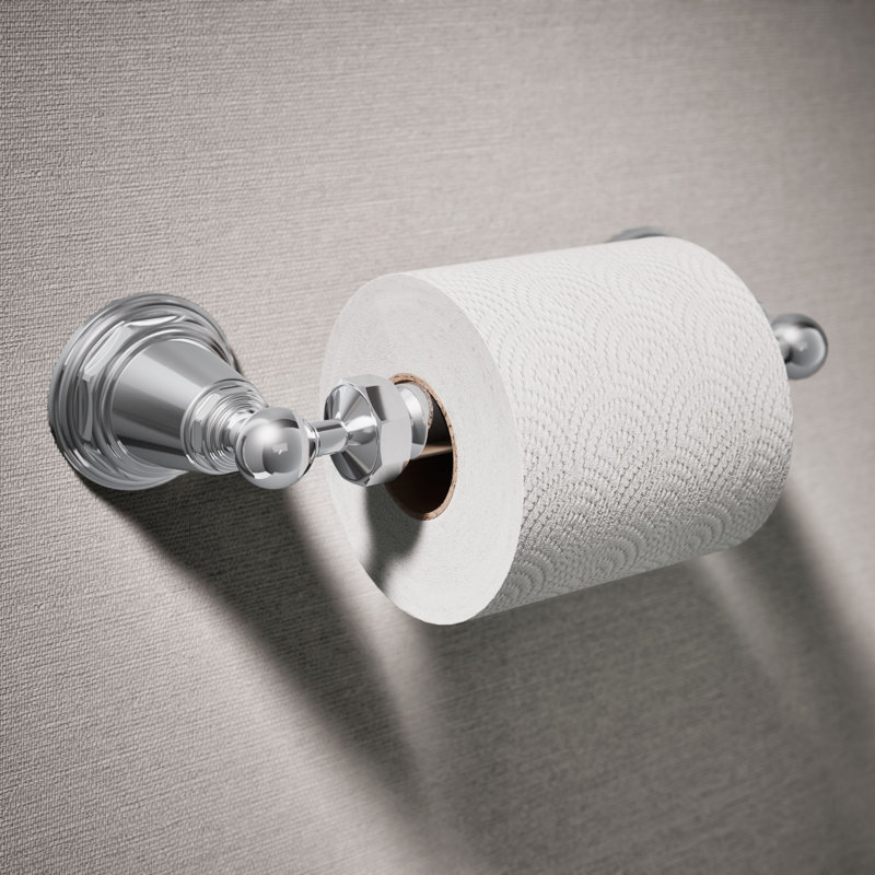 Pinstripe® Wall Mount Toilet Paper Holder, Polished Chrome