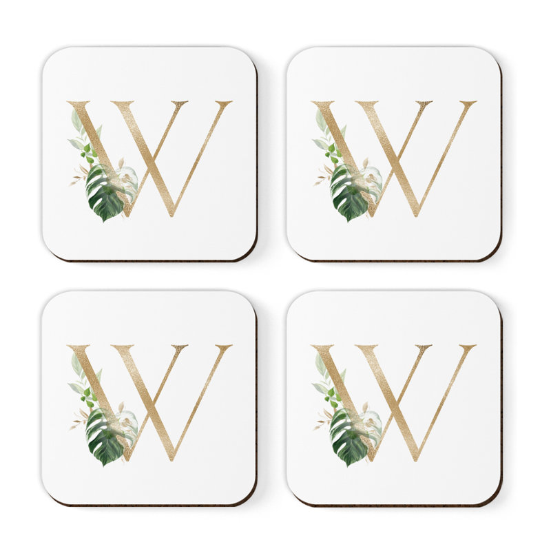 Sous-verre à monogramme Exotic, W