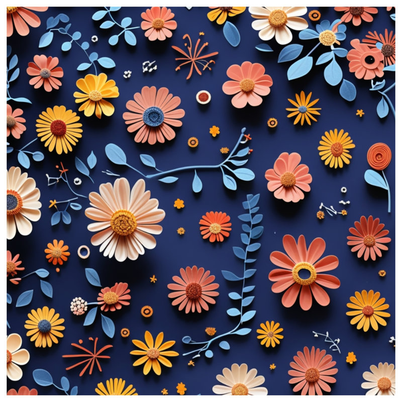 Jeté Floral, 60in W x 80in H