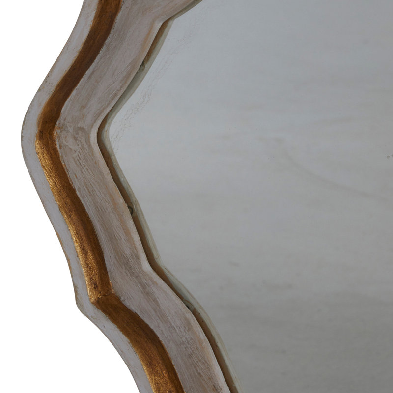 Adriana Diamond Wood Wall Mirror