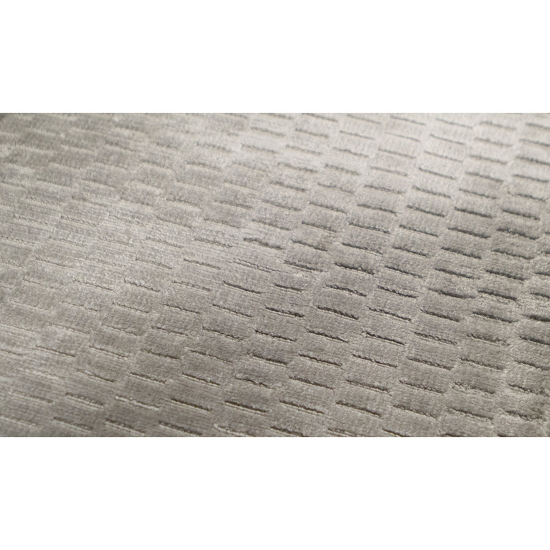 Geometric Area Rug in Silver