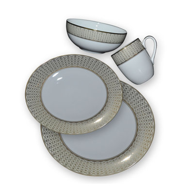 Cranon Piece Porcelain China Dinnerware Set