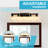 Modern Farmhouse Wood Vanity Light, Solid Wood & Black Metal Bathroom Vanity Lights With Clear Glass Shade-1190770952