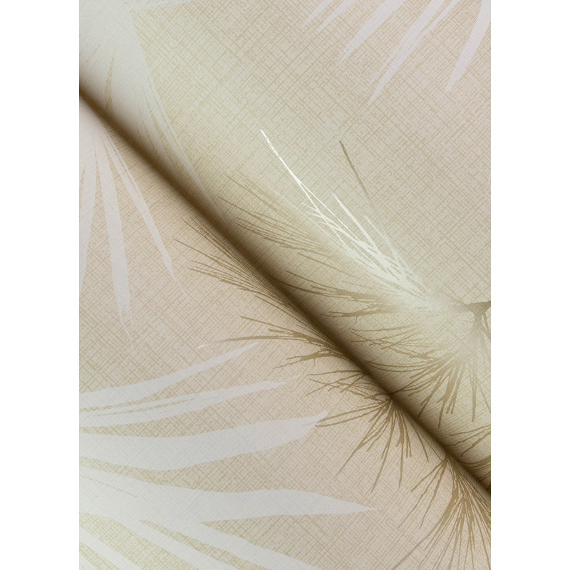 Hatteras Palms Wallpaper, White