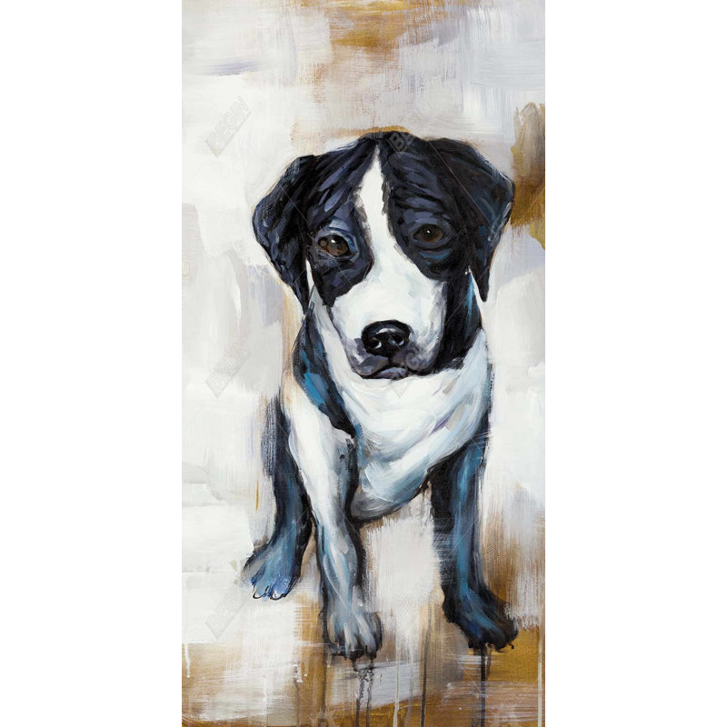 Sitting dog - 15.75"x31.50" Desk mat