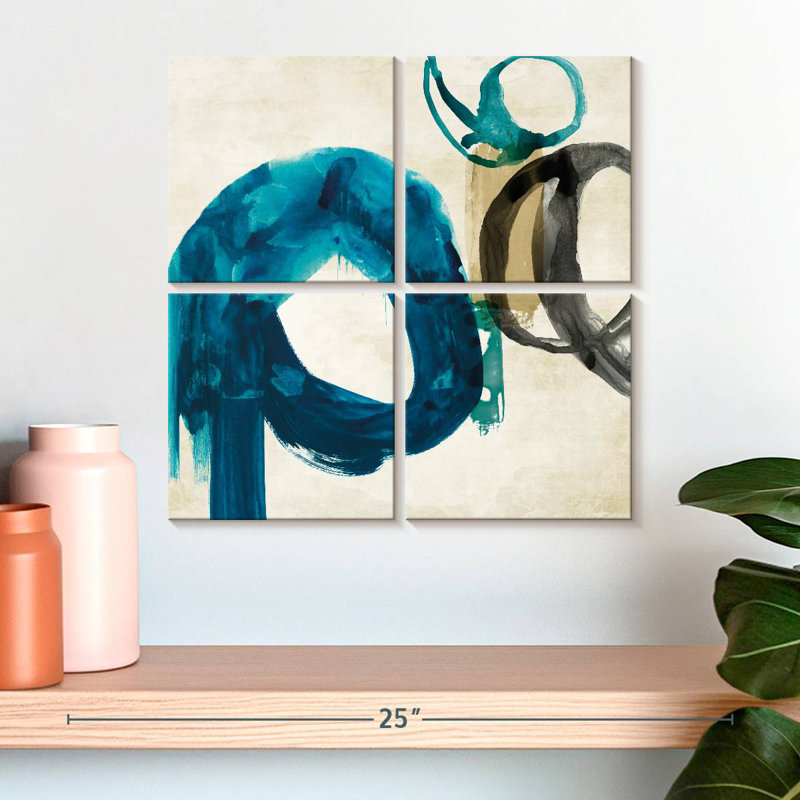 Avery Blue Ring I, 18'' H x 18'' W