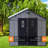 Spacious 8x16 Ft Sheds, Resin Steel Modern Storage for Backyard Home-137139398