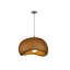 Luminaire suspendu en polyester 1 lumière brun-145249592