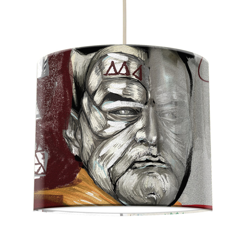 Hammond 29cm H Paper Drum Pendant Shade ( Screw On )