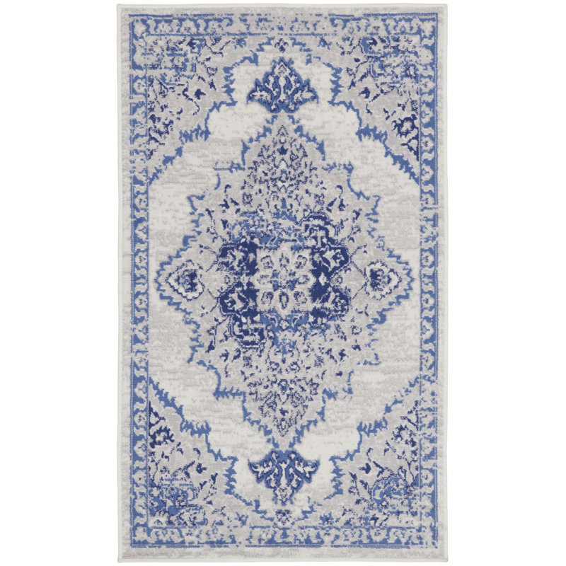 Ikat Indoor Rug, Rectangle 3' x 5'