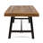 Industrial Chic Coffee Table With Wood Slat Paneling, 46.9"W 24.6"D 17.91"H Natural Wood, Modern Slat, 46.9" W X 17.91" H 24.6" D, Assembly Required
