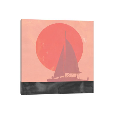 Deep Sea Sunset II by Jacob Green - Wrapped Canvas Painting