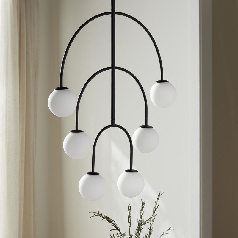 Okiro Iron 6-Light Chandelier