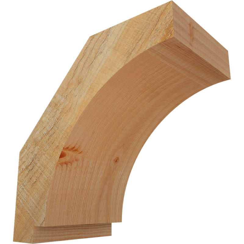 Attelle impériale du genou, Sapin de Douglas, Brute, H 10 po x l 6 po x P 10 po