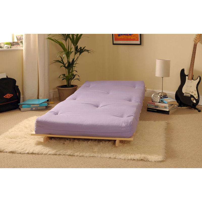 Arlete Upholstered Futon Chair, 76cm H x 76cm W x 78cm D, Lilac