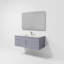 Ensemble de meuble-lavabo simple mural 48 "avec miroir Geneva-87286006-91877521