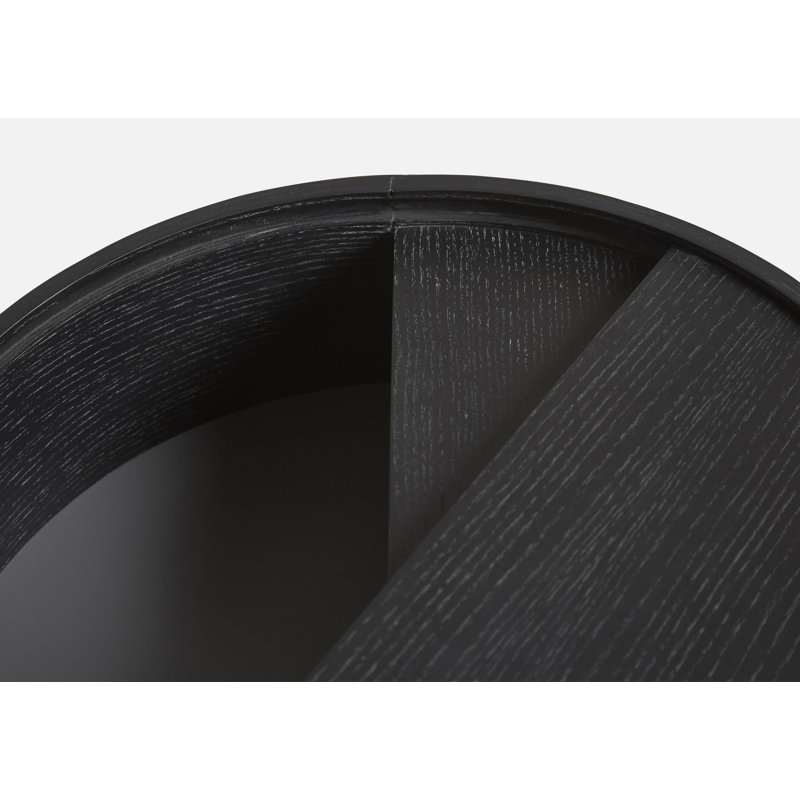 Arc Coffe Table, 15" H x 35" L x 35" W, Black