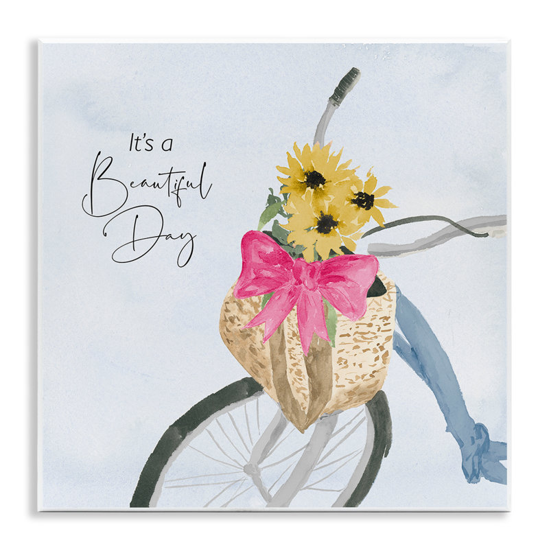 «It's a Beautiful Day», impression sur plaque murale par Lucille Price