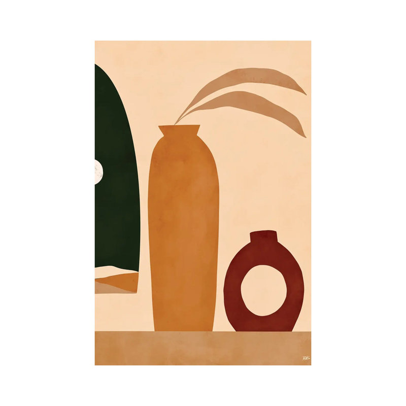 «Ochre II» par Bria Nicole, reproduction d'art sur toile tendue, H 60 po x l 40po x P 1,5 po