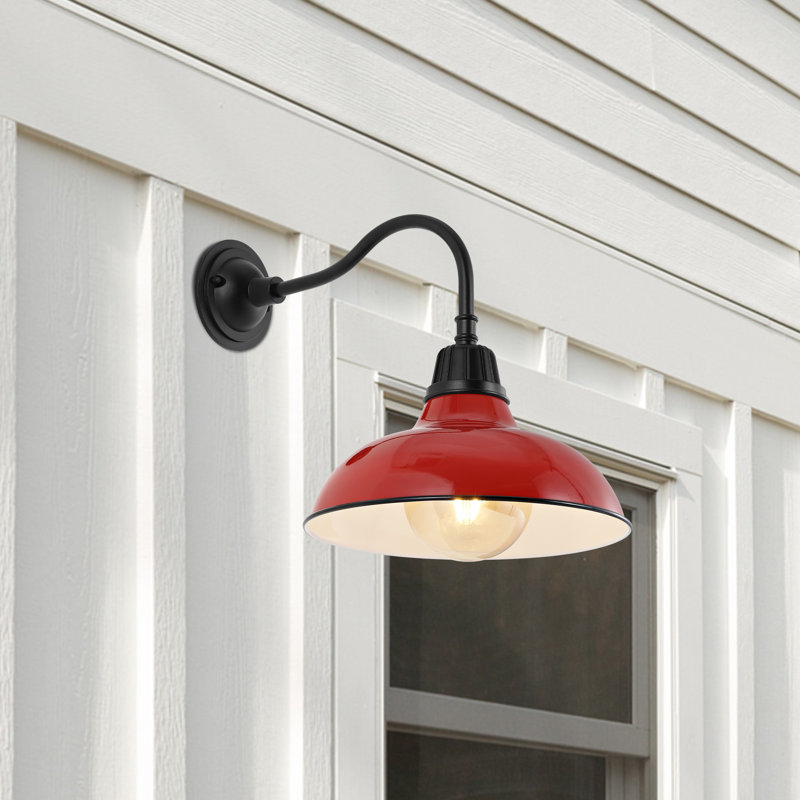 Manderfeld Iron Wall Light, Red