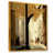 Toile avec cadre flottant or