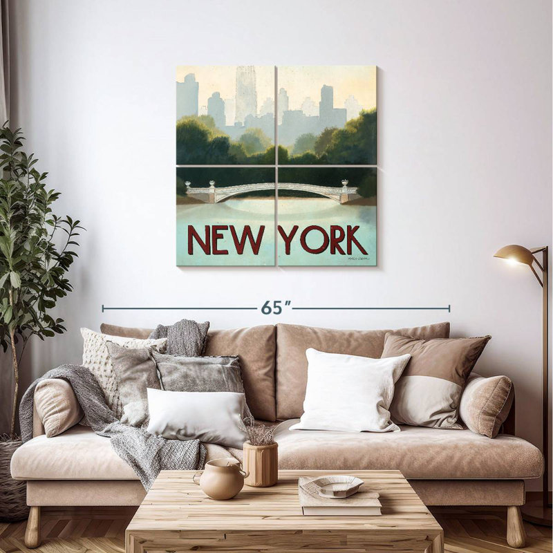Nicci City Skyline New York, 38" H x 38" W