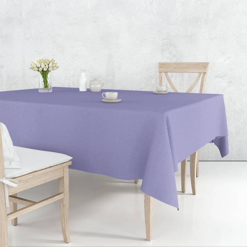 Disposable Plastic Premium Tablecloth Heavyweight Rectangle 54" x 108", Hydrangea, 1