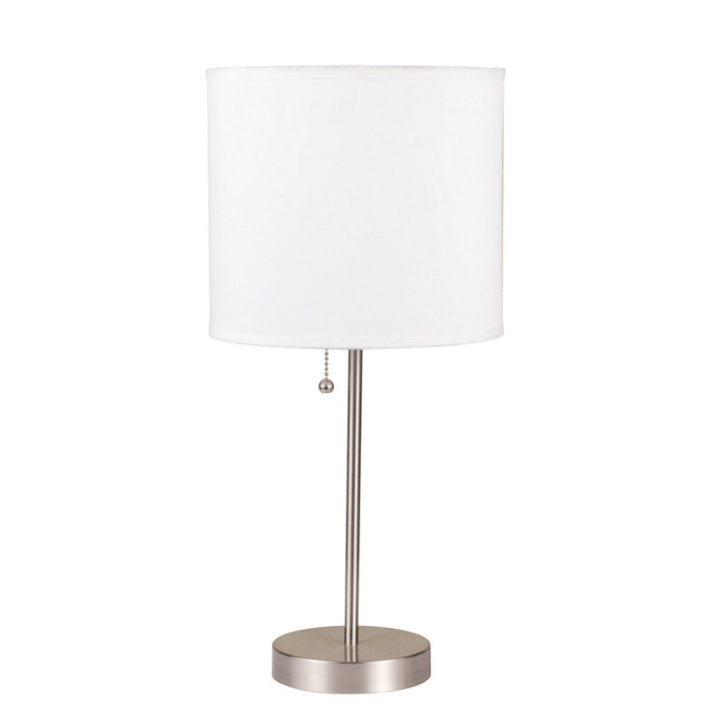 Lampe de table métallique 19,5 po Dante, Blanc