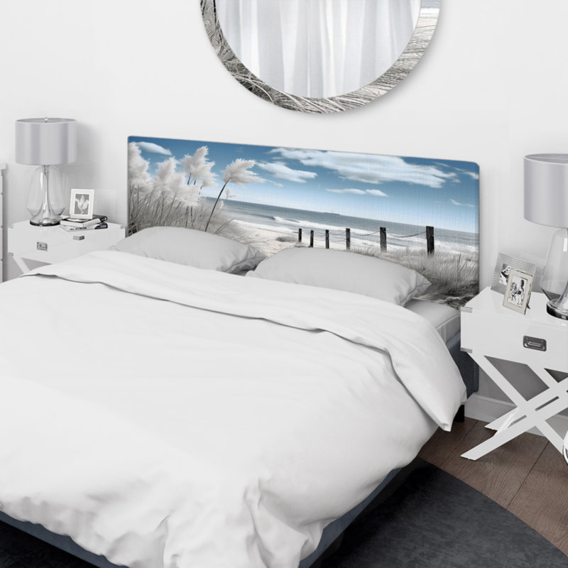 Tête de lit à panneau Usmaan - Nautical & Beach Upholstery, Très grand