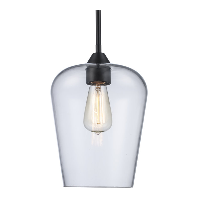 1 - Light Bell Pendant, Black