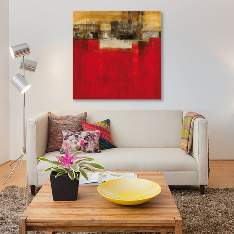 « new villes iv », impression sur toile, H 37 po x l 37 po x P 1,5 po, Toile tendue, Pas de tapis