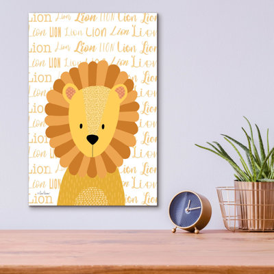 «Baby Lion» par Lisa Larson, art mural en verre acrylique