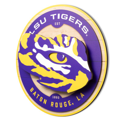 NCAA LSU Tigers 3DX Circle Wall Art