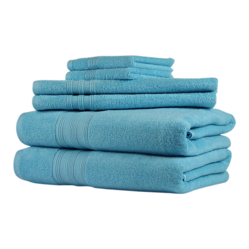100% Cotton Midweight Mulit-Size Set, Aqua