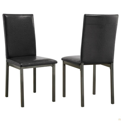 Chaise d'appoint rembourrée (ensemble de 2)