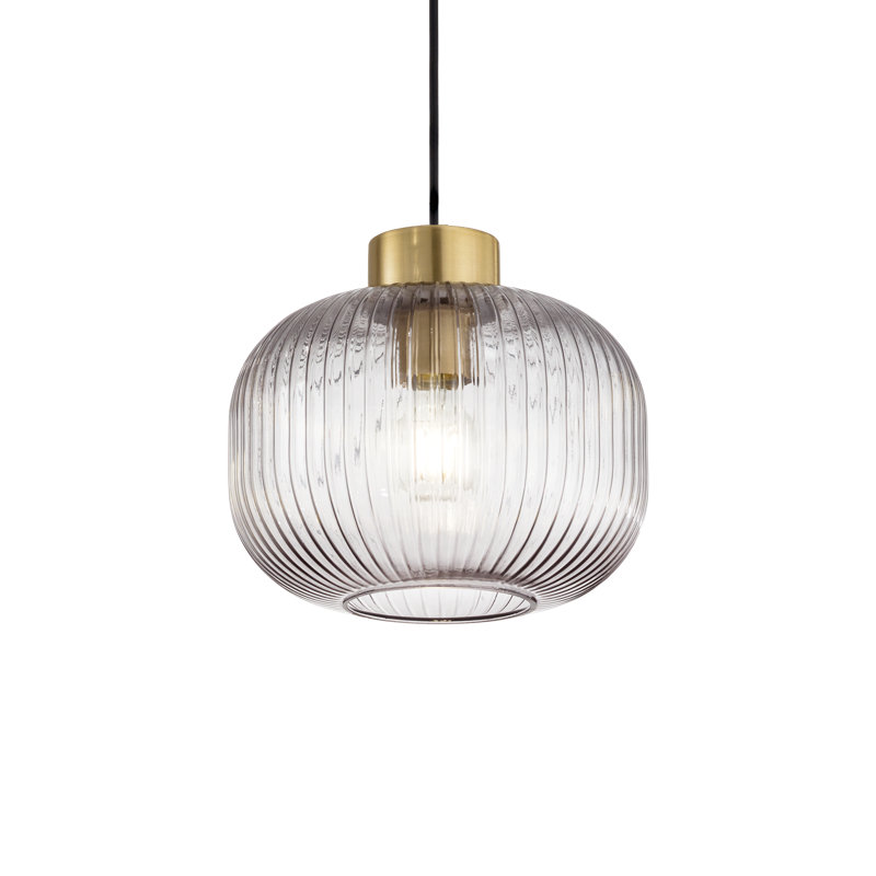 1 - Light Glass Jar Pendant, Transparent