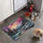 Snowy Ink Scene - 1 Piece Bone Shape Feeding Mat