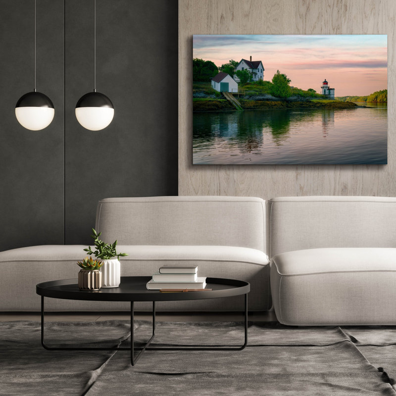 «Morning At Squirrel Point» par Rick Berk, art mural sur toile, H 40 po x l 60 po