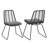 DEJA CHAIR,2PCS With 2 Cushions,Gray