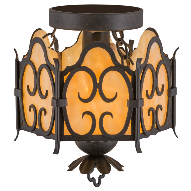 1 - Light Semi Flush Mount