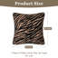 Housse de coussin en chenille 1 pièce à imprimé tigre 20 po x 20 po pour canapé-lit, salon, chambre à coucher