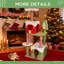 Tour pour arbre à chat de Noël festive 54 po - Grattoir multi-niveaux pour plusieurs chats