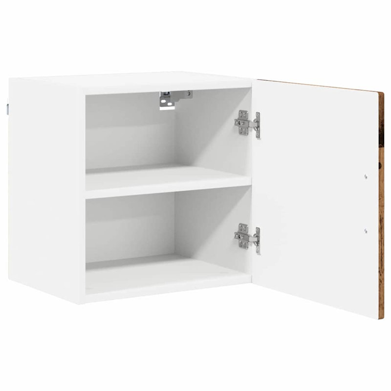 Vidaxl Kitchen Wall Cabinet 2 Pcs Concrete Grey 50 X 31 X 40 Cm, 40cm H x 40cm W x 31cm D, Old Wood