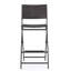 2 chaises de patio pour patio - faux, aspect contemporain 2 tabourets pliables d'extérieur