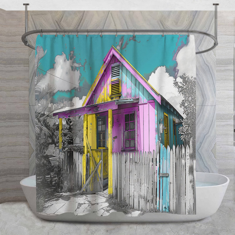 Rideau de douche Cabin - Cottage, H 84 po x l 70 po