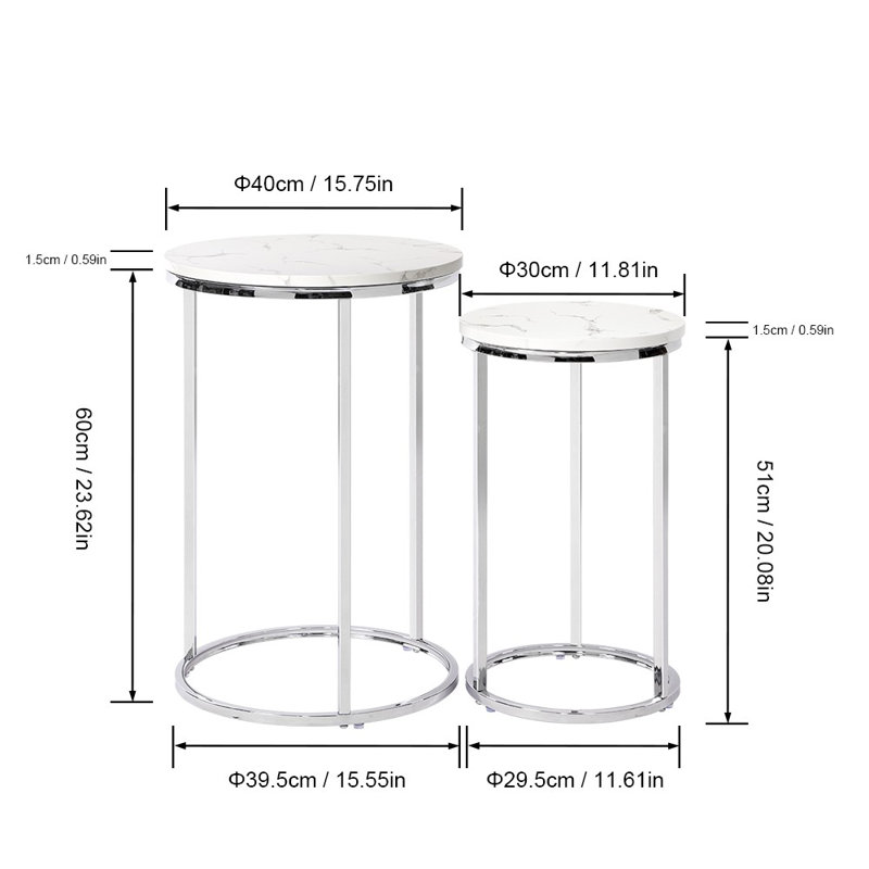 Faolan Frame Coffee Table, White