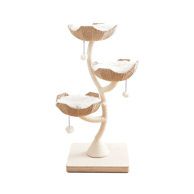 3 Tiers Cat Tree with Condons,Perch,Scratching Posts