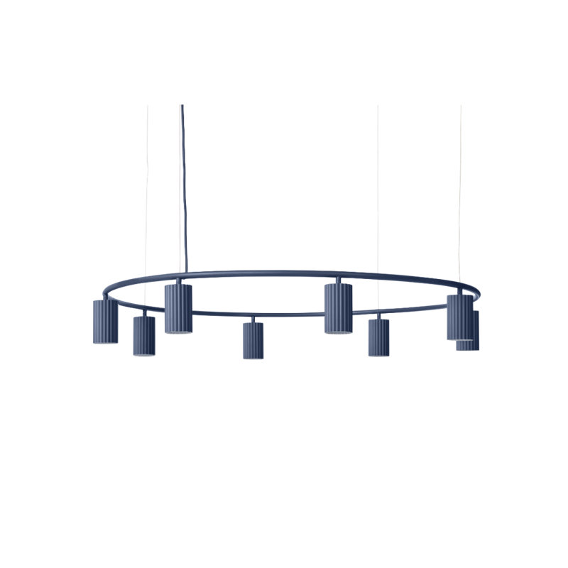 Cercle Donna, 126.25" H x 39.37" W x 39.37" D, Midnight Blue