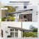 Outsunny Polyester Cover Retractable Patio Awning