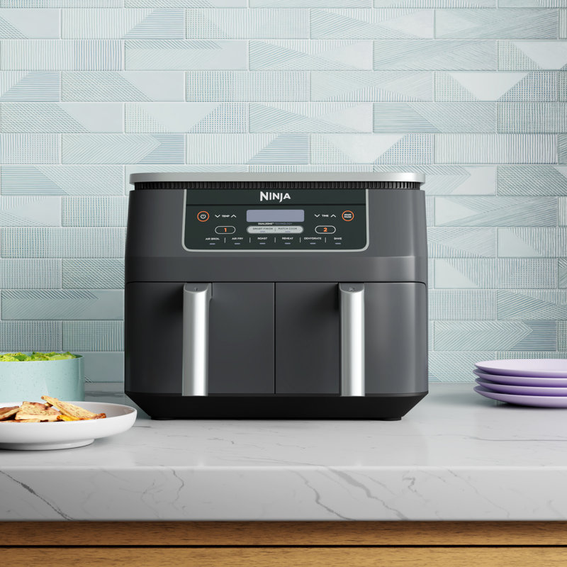 Ninja 8-Quart Dual Basket Electric Air Fryer with Digital Control
